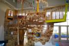 The Pirate Ship inside the Marbles Museum, downtown Raleigh