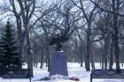 Beautiful "Angel of Hope" statue in Fargo city park