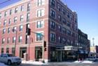 Busy downtown intersection in Fargo, North Dakota