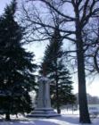 Civil War memorial in Fargo city park