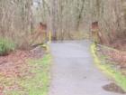 The bridge crossing over Butternut Creek.