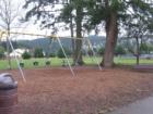 The swings of Hazeldale Park in the Aloha Neighborhood of Beaverton, Oregon