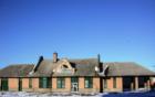 Detroit Lakes Amtrak Station in winter