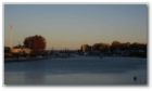 A calm Long Island Sound on a late afternoon in the fall. 