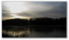 Swan Lake at the Rockefeller Preserve in the dead of winter near dusk.  A stark contrast to sunny spring days.  The Preserve has many moods!