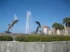 Dolphin Fountain across from Marina Jack's in downtown Sarasota Bayfront Park