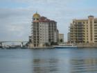 Golden Gate Point condos viewed from downtown Sarasota Bayfront