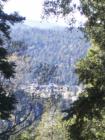 Crestline down town through the trees