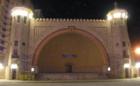The bandstand at night at the Daytona Beach Ocean Walk