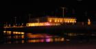 The Main Street Pier at night