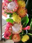 Protea boquet at the Morihara Store in Kula Maui Hawaii - upcountry living on the slopes of Haleakala