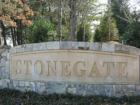 The entrance to the Stonegate community of Alexandria