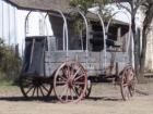 Covered Wagon on display at the Dr. Pound Pioneer Farmstead located in Dripping Springs, Texas.  The farmstead is a Recorded Texas Historic Landmark and is included in the National Register of Historic Places.  Photo taken by Jennifer Wright
