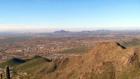 Sunrise Peak, Sunrise Trail, McDowell Sonoran Preserve - overlooking Scottsdale towards Camelback Mountain - February 2008