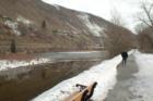 Walking along the Wenatchee River in Cashmere