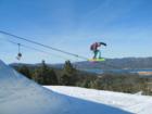 Snow Boarder at Bear Mountain