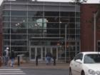 Photo of the Tigard library, located along hall blvd near city hall.