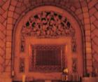 Ornamental grillwork in the kitchen of the Oyster Bar at Grand Central Station
