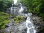 This is a picture of a beautiful waterfall I took while on vacation.
