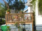 Deck of an older cottage, Lee County, FL