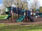 The larger of the two play structures in Woodard Park in Tigard