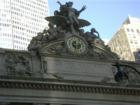 The clock that sits atop Grand Central facing East 42nd St