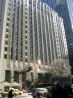 The front of the Waldorf=Astoria.  This lower portion is hotel rooms.