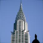 The spire of the Chrysler Building rises over Grand Central