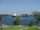 Freighter on the St. Lawrence River