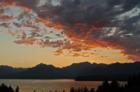 Breathtaking Sunset of Hood Canal and the Olympics