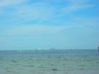 Beach at Little harbor, St. Petersburg in the distance