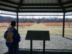 View from the gazebo at the butterfly garden in Durand Park.