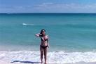 On the beach in miami