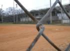 Artsy shot of Softball stadium at Memorial Field, scene of centuries of summer fun!