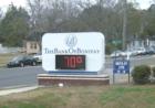 These photos were taken on a gloomy, overcast day mid-February, but temperature was a comfortable 70 degrees, as this sign at the Bank of Bonifay shows.