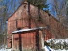 Wallkill barn with a new snowfall.