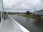 view down canal to marina