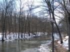 A meandering stream.