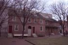 Willingtown Square houses early homes which were saved from wrecker's ball and moved to Delaware History Center area downtown.