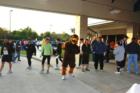 The Turkey Mascot is at the Dash every year...not sure if he runs.