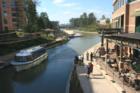 It is not unusual to see the water taxi go by Goose's Acres as you eating; I believe there is a stop just across the waterway.  Notice that our water taxis are air conditioned; you would only find that in the Houston area.
      