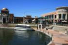 Woodlands Water Taxi stopping at The Woodlands Mall!