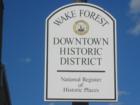 Downtown Wake Forest is on the National Register of Historic Places - come visit!