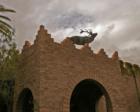 Life size elk sculpture sits atop Tucson's International Wildlife Museum