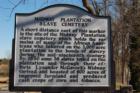 Historical marker designating site of slave cemetery on Murray Lane in Brentwood.