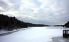 Goose Cove Reservoir early on a February Morning - Gloucester