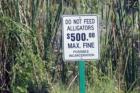 Typical warning sign in Florida.