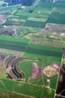 Inbound over the river valley-land below.
