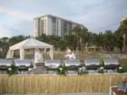 Beach parties are popular in Sarasota