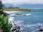 looking towards tavares bay in kuau, maui hawaii